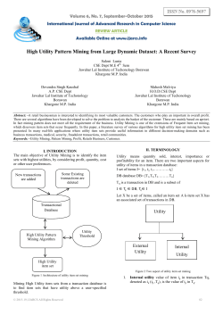 High Utility Pattern Mining from Large Dynamic Dataset: A Recent