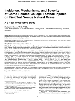 Incidence, Mechanisms, and Severity of Game-Related