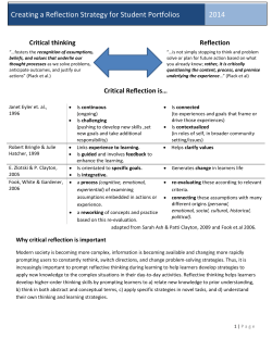 Reflection - UBC Blogs