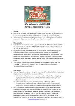 Terms and Conditions