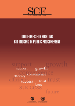 GUIDELINES FOR FIGHTING BID-RIGGING IN PUBLIC
