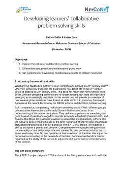 21st century framework and skills