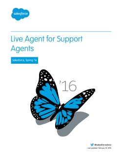 Live Agent for Support Agents