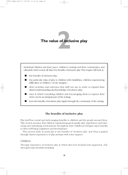 2The value of inclusive play