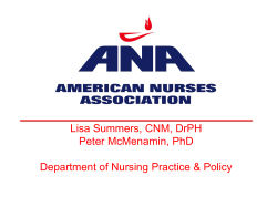 State Insurance Exchanges: The Critical Role of Nurses and Nursing