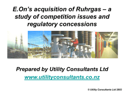E.On`s acquisition of Ruhrgas - a study of