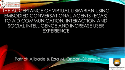 The Acceptance of Virtual Librarian using Embodied