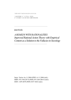 Improved Rational Action Theory with Empirical Content as a