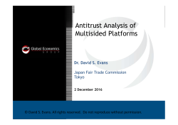 Antitrust Analysis of Multisided Platforms