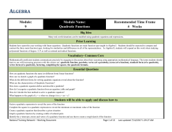 Algebra - NTN Math