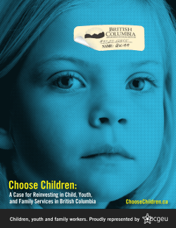 Read the report - Choose Children