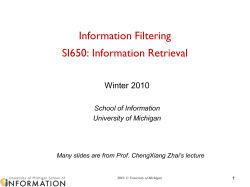 SI650-Filtering