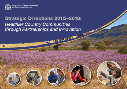 Strategic Directions 2015&ndash;2018