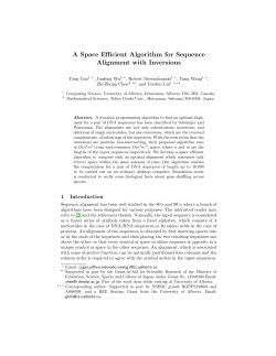 A Space Efficient Algorithm for Sequence Alignment with Inversions