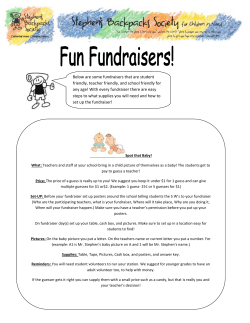 Fundraisers school package