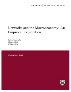 Networks and the Macroeconomy: An Empirical Exploration