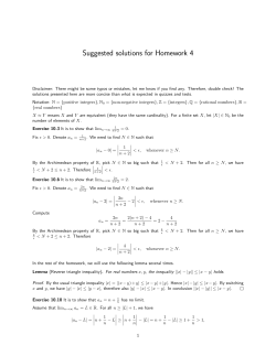 Suggested solutions for Homework 4