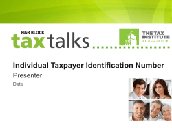 ITIN Tax Talk