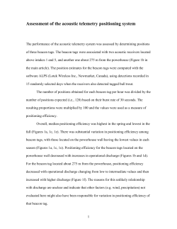Assessment of the acoustic telemetry positioning