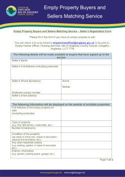 Empty Property Buyers and Sellers Matching Service Empty