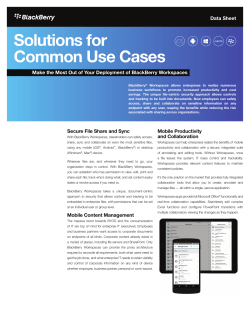 Solutions for Common Use Cases