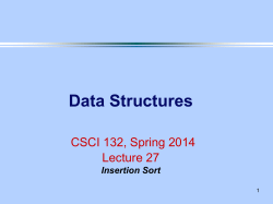 Data Structures CSCI 262, Spring 2002 Lecture 2 Classes and