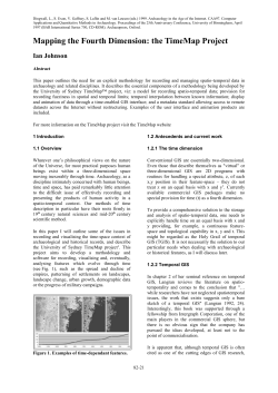 1.2.2 Temporal GIS - CAA Proceedings Online