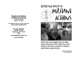 Health and Safety at Militant Actions