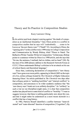 Theory and Its Practice in Composition Studies
