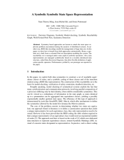 A Symbolic Symbolic State Space Representation