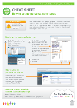 How to set up personal note types
