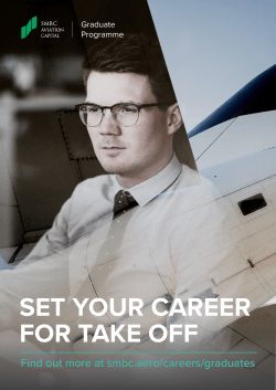 SET YOUR CAREER FOR TAKE OFF