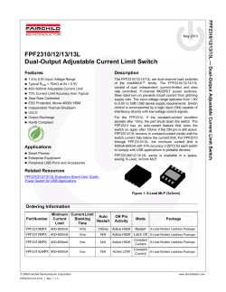 Dual-Output Adjustable Current Limit Switch
