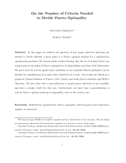 On the Number of Criteria Needed to Decide Pareto
