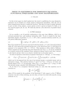 TREND TO EQUILIBRIUM FOR DISSIPATIVE EQUATIONS