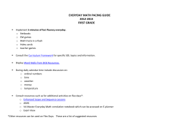 everyday math pacing guide 2012