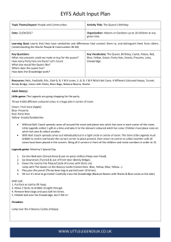 EYFS Adult Input Plan