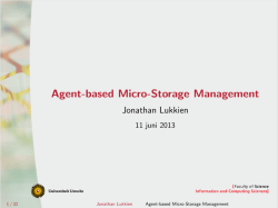 Agent-based Micro-Storage Management