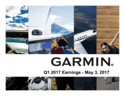 Q1 2017 Earnings - May 3, 2017
