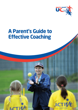 A Parent`s Guide to Effective Coaching