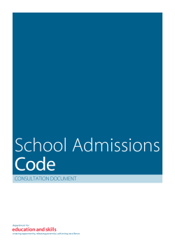 6698-DfES-School Admissions