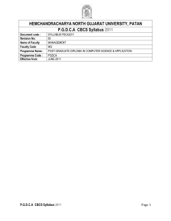 PGDCA 1 to 2 sem with coding - Hemchandracharya North Gujarat