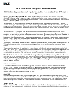 NICE Expands Global Relationship with Avaya