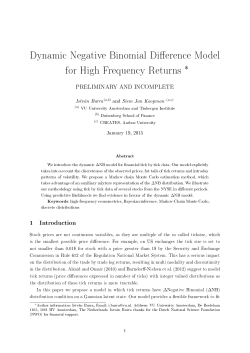 Dynamic Negative Binomial Difference Model for High