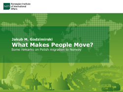 What Makes People Move?
