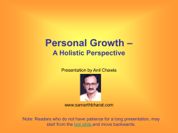 Inclusive Growth For An Individual