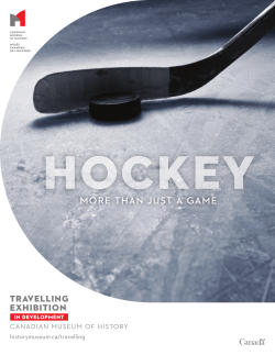 MORE THAN JUST A GAME - Canadian Museum of History