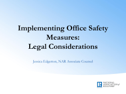 Implementing Office Safety Measures: Legal Considerations