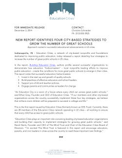 new report identifies four city-based strategies to