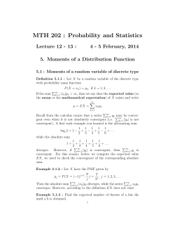 MTH 202 : Probability and Statistics
